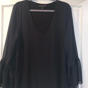 Banana republic black blouse size XL